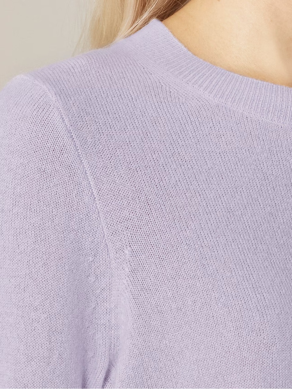 NWT J.Crew Cashmere Classic-Fit Crewneck Sweater Sweet Hyacinth Large *tag loose - Picture 4 of 12